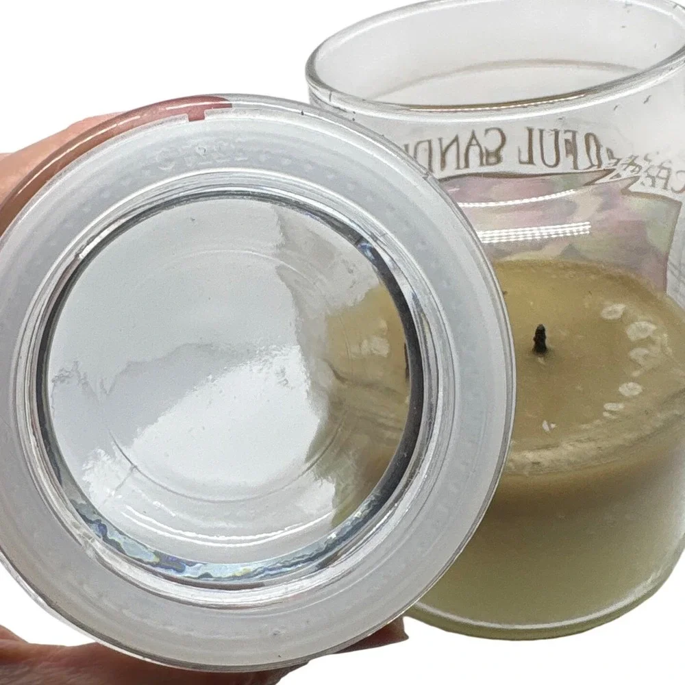 Cheerful Candle‎ Fresh Peeled Macintosh 24oz 2-Wick Glass Jar Scented USA *Used